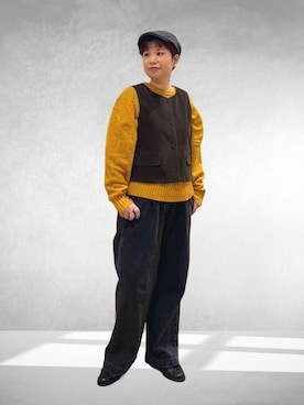 hara_chanさん（骨格ストレート・レディース・156cm）の冬コーディネート