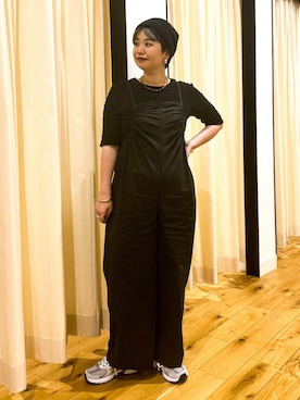「FORK&SPOON（フォークアンドスプーン）のアイテム（オールインワン・サロペット）」を使った、hara_chanさん（レディース・156cm）の夏コーディネート
