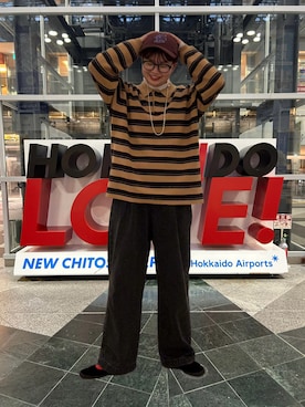 「アイテム（ニット/セーター）」を使った、hara_chanさん（レディース・156cm）の秋コーディネート