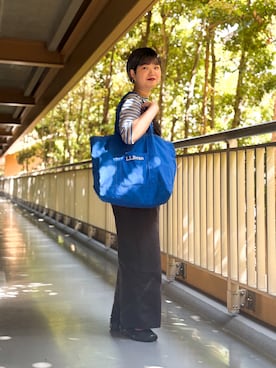 「SMELLY（スメリー）のステンレスベネチアンチェーンネックレス（ネックレス、シルバー系）」を使った、hara_styleさん（レディース・156cm）の夏コーディネート