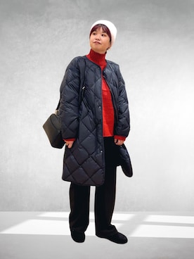 「アイテム（バッグ）」を使った、hara_chanさん（レディース・156cm）の冬コーディネート