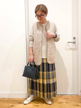 「アイテム（アナログ腕時計）」を使った、hara_chanさん（レディース・156cm）の秋コーディネート