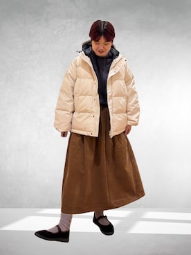 「アイテム（ニット/セーター）」を使った、hara_chanさん（レディース・156cm）の秋コーディネート