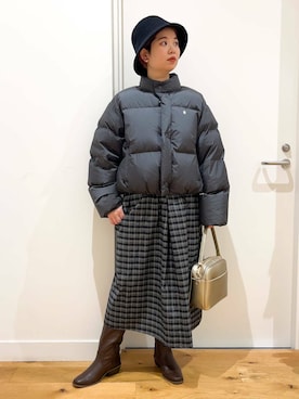 「アイテム（シャツワンピース）」を使った、hara_chanさん（レディース・156cm）の秋コーディネート