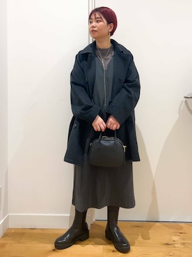 「doors」｜「アイテム（ピーコート）」を使った、hara_chanさん（レディース・156cm）の冬コーディネート