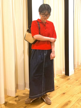 「MARCO BIANCHINI（マルコビアンチーニ）のアイテム」を使った、hara_chanさん（レディース・156cm）の夏コーディネート