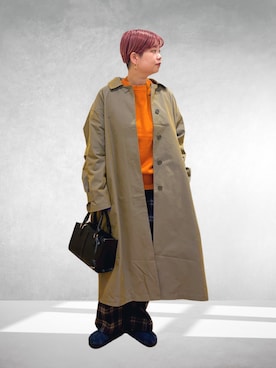 「EKAL（エカル）のアイテム」を使った、hara_chanさん（レディース・156cm）の冬コーディネート