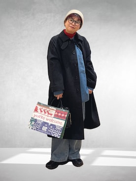 hara_chanさん（骨格ストレート・レディース・156cm）の冬コーディネート