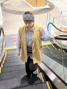 「URBAN RESEARCH DOORS（アーバンリサーチドアーズ）のpatagonia　TERRAVIA MINI HIP PACK（ボディバッグ/ウエストポーチ、レッド系）」を使った、hara_styleさん（レディース・156cm）の秋コーディネート