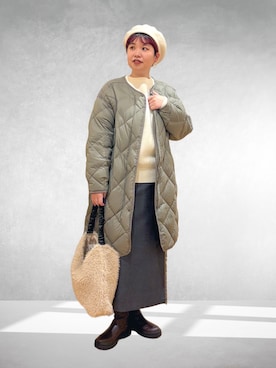 「アイテム（バッグ）」を使った、hara_chanさん（レディース・156cm）の冬コーディネート