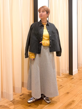 「URBAN RESEARCH DOORS（アーバンリサーチドアーズ）のPUMA　SPEEDCAT BALLET METALLIC（スニーカー、シルバー系）」を使った、hara_styleさん（レディース・156cm）の春コーディネート