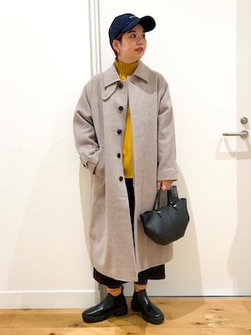 「URBAN RESEARCH DOORS（アーバンリサーチドアーズ）のタートルネックニット（ニット/セーター）」を使った、hara_chanさん（レディース・156cm）の冬コーディネート