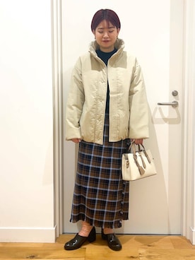 「アイテム（レインシューズ）」を使った、hara_chanさん（レディース・156cm）の秋コーディネート