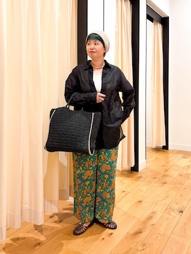 「RODE SKO（ロデスコ）のアイテム」を使った、hara_styleさん（レディース・156cm）の夏コーディネート
