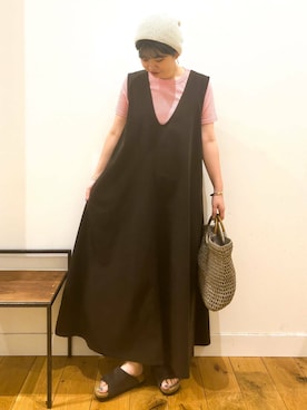 「PETIT BATEAU（プチバトー）のアイテム」を使った、hara_chanさん（レディース・156cm）の夏コーディネート