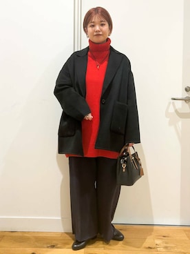 hara_chanさん（レディース・156cm）の冬コーディネート