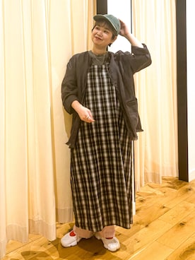「アイテム（ワンピース/ドレス）」を使った、hara_chanさん（レディース・156cm）の夏コーディネート