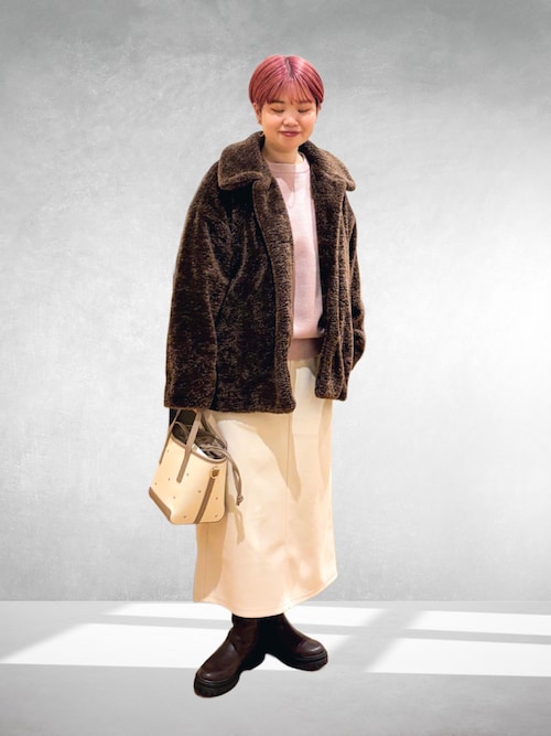 セール】『UR TECH』ニットメルトンスカート｜冬服/暖かい/静電気防止