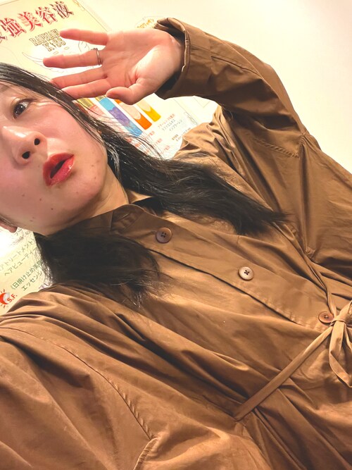 ぺんぺん Uniqloのシャツワンピースを使ったコーディネート Wear