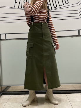 「AS KNOW AS PINKY（アズノゥアズピンキー）のアイテム」を使った、彩貴さん（レディース・162cm）の秋コーディネート