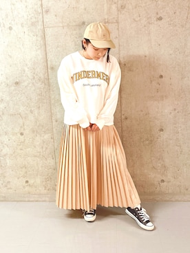 「Scye（サイ）のアイテム（帽子）」を使った、ayacaさん（レディース・156cm）の冬コーディネート