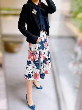 「PROPORTION BODY DRESSING（プロポーションボディドレッシング）のアイテム（テーラードジャケット）」を使った、misatoさん（レディース・158cm）の春コーディネート
