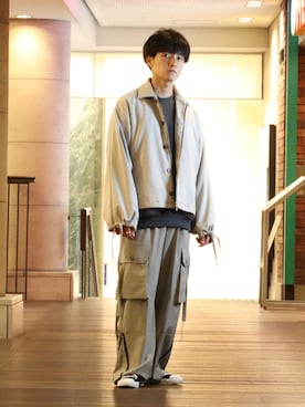 「shiki tokyo（シキトウキョウ）のアイテム（スウェット）」を使った、とも［田舎者の日常］さん（メンズ・169cm）の秋コーディネート