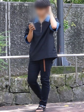 「EDWIN（エドウィン）のアイテム（サンダル）」を使った、とも［田舎者の日常］さん（メンズ・169cm）の夏コーディネート
