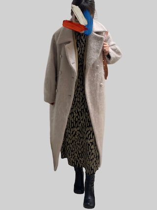 Ameri（アメリ）の「DEFORMATION COLLAR SHAGGY COAT（その他アウター