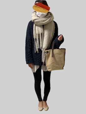 uさん（レディース・162cm）の冬コーディネート