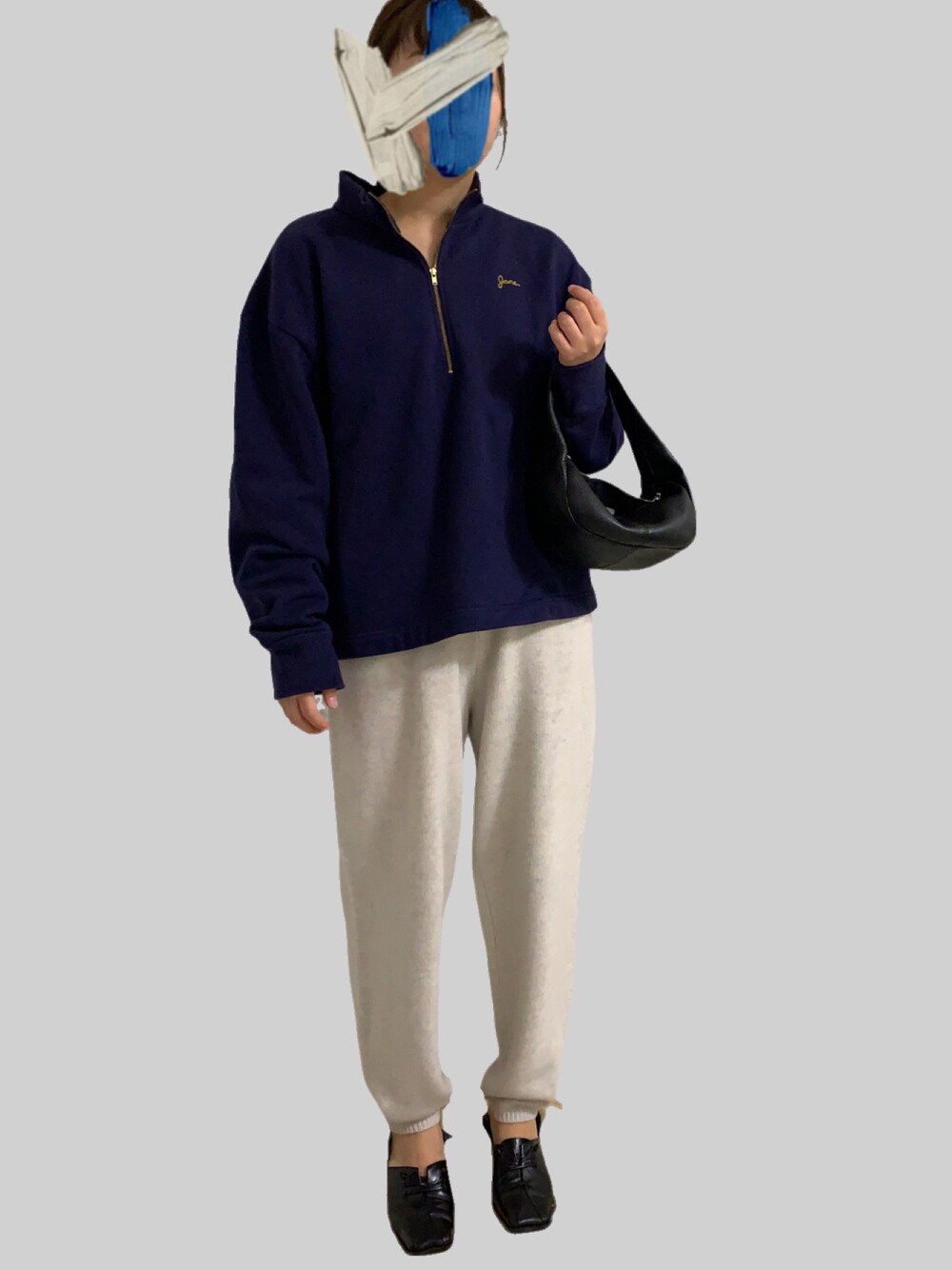 ＜6(ROKU)＞URAKE HALF ZIP PULLOVER/スウェット 6（ロク）の「＜6(ROKU)＞URAKE HALF ZIP PULLOVER/スウェット