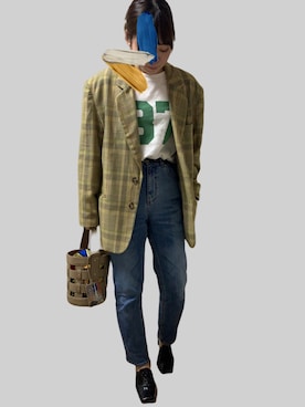 uさん（レディース・162cm）の春コーディネート