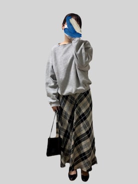 「アイテム（バレエシューズ）」を使った、uさん（レディース・162cm）の秋コーディネート