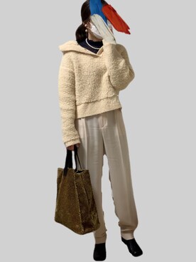 uさん（レディース・162cm）の冬コーディネート