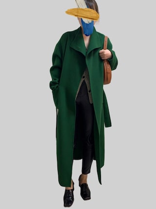ジャケット・アウター Ameri STAND COLLAR SCARF COAT Ameri（アメリ）の「STAND COLLAR SCARF COAT（その他アウター）」 - WEAR