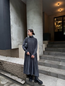 「ELFRANK（エルフランク）のアイテム」を使った、ayanaさん（レディース・160cm）の冬コーディネート