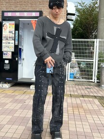 GRANCY（グランシー）の「【GRANCY】Crazy Design Skinny Flare Denim
