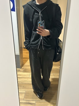 「アイテム（スウェットパンツ）」を使った、fmfm1209さん（メンズ・176cm）の秋コーディネート