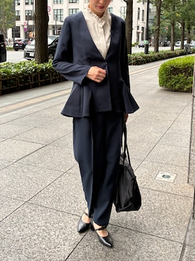 「スーツ」｜hinanoさん（レディース・163cm）の秋コーディネート