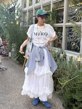 「GAP（ギャップ）のアイテム」を使った、hinanoさん（レディース・163cm）の春コーディネート