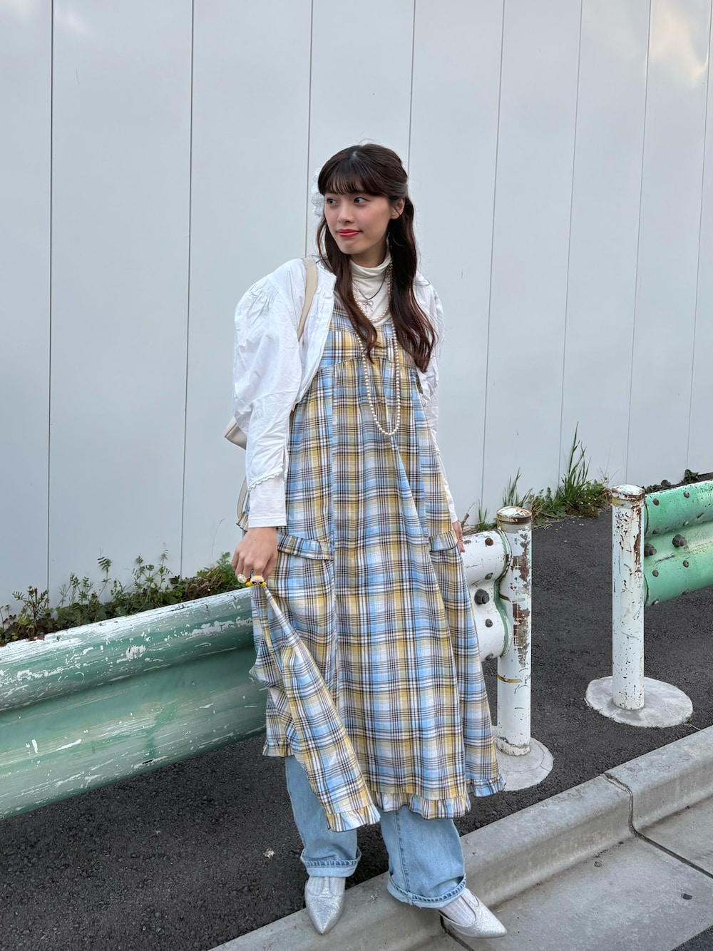 BONLECILL noir パール付きワイドスリーブフェイクファーボレロ BONLECILL noir パール付きワイドスリーブフェイクファーボレロ