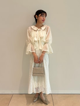 「Cherir Mignon（シェリルミニョン）のアイテム」を使った、hinanoさん（レディース・163cm）の夏コーディネート