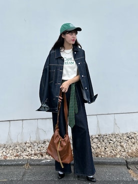 「フレンチカジュアル」｜hinanoさん（レディース・163cm）の秋コーディネート