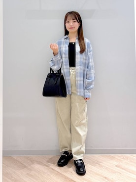 「アイテム（タンクトップ）」を使った、ぽんちゃんさん（レディース・152cm）の夏コーディネート
