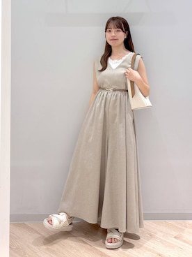 「夏コーデ」｜「アイテム（オールインワン・サロペット）」を使った、ぽんちゃんさん（レディース・152cm）の夏コーディネート