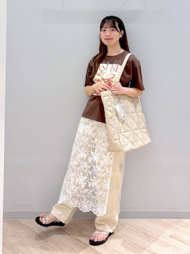 「GLOBAL WORK（グローバルワーク）のアイテム（パンツ）」を使った、ぽんちゃんさん（レディース・152cm）の夏コーディネート