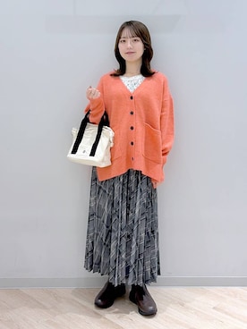 「アイテム（トートバッグ）」を使った、ぽんちゃんさん（レディース・152cm・20代）の秋コーディネート