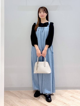 「アイテム（オールインワン・サロペット）」を使った、ぽんちゃんさん（レディース・152cm）の夏コーディネート