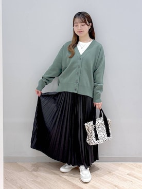 「GLOBAL WORK（グローバルワーク）のアイテム（スニーカー）」を使った、ぽんちゃんさん（レディース・152cm）の秋コーディネート