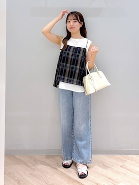 「アイテム（キャミソール）」を使った、ぽんちゃんさん（レディース・152cm・20代）の夏コーディネート